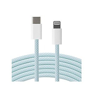 $9.99 | Apple Braided USB-C to Lightning Cable at Woot!